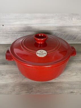 Emile Henry France Large Red Dutch Pot